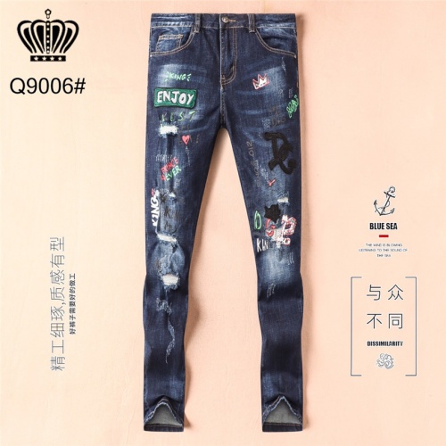 Dolce &amp; Gabbana D&amp;G Jeans For Men #479880 $50.00 USD, Wholesale Replica Dolce &amp; Gabbana D&amp;G Jeans
