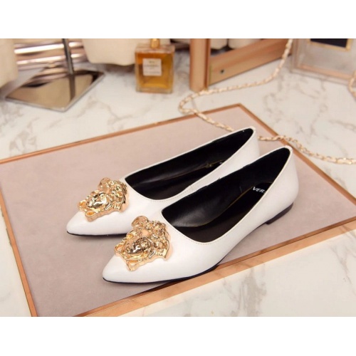 Replica Versace Flat Shoes For Women #480842 $72.00 USD for Wholesale
