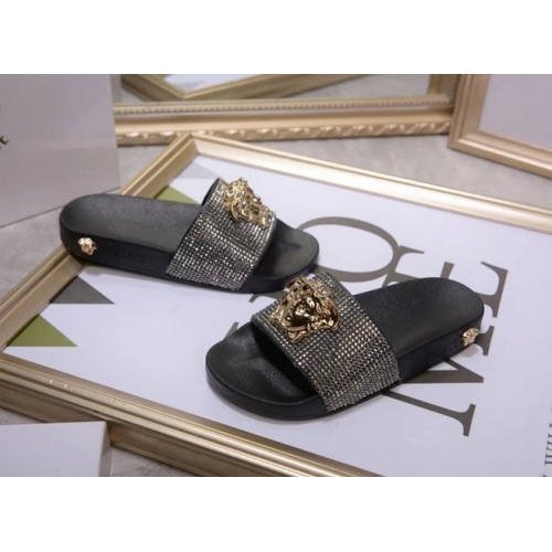 Versace Fashion Slippers For Men #480876 $60.00 USD, Wholesale Replica Versace Slippers
