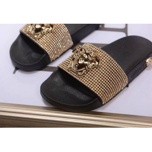Replica Versace Fashion Slippers For Women #480877 $60.00 USD for Wholesale