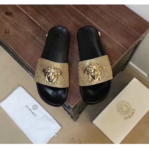 Replica Versace Fashion Slippers For Women #480877 $60.00 USD for Wholesale