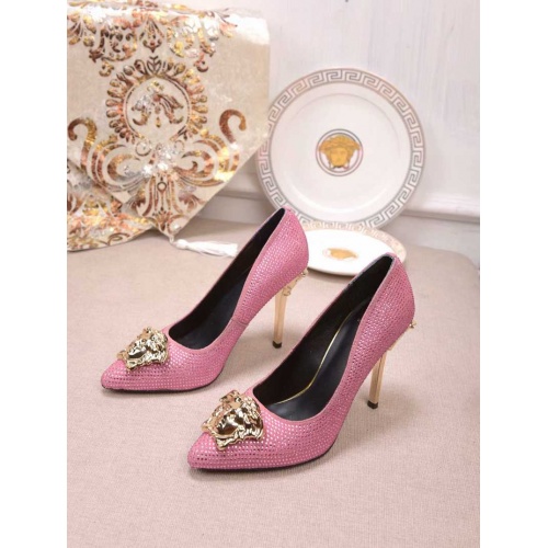Replica Versace High-Heeled Shoes For Women #480883 $78.00 USD for Wholesale