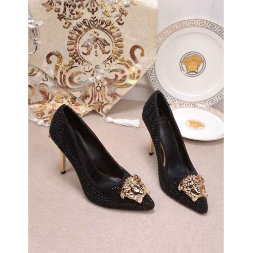 Replica Versace High-Heeled Shoes For Women #480884 $78.00 USD for Wholesale