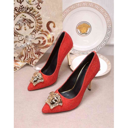 Replica Versace High-Heeled Shoes For Women #480886 $78.00 USD for Wholesale