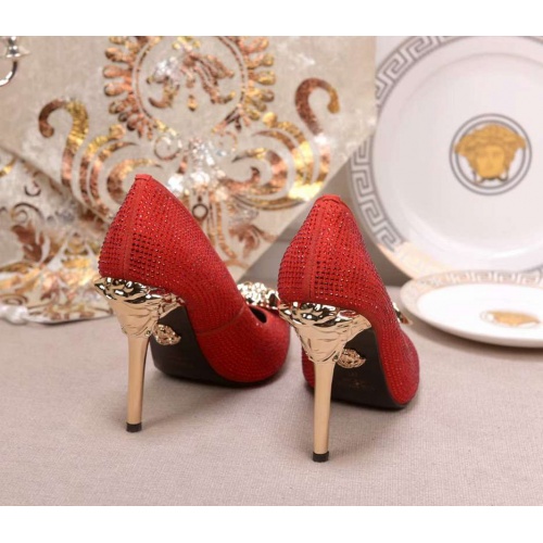Replica Versace High-Heeled Shoes For Women #480886 $78.00 USD for Wholesale