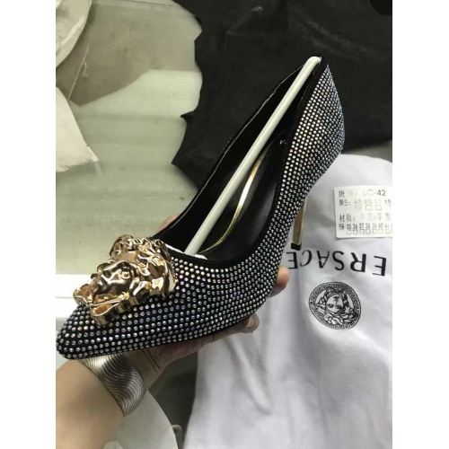 Replica Versace High-Heeled Shoes For Women #480887 $78.00 USD for Wholesale