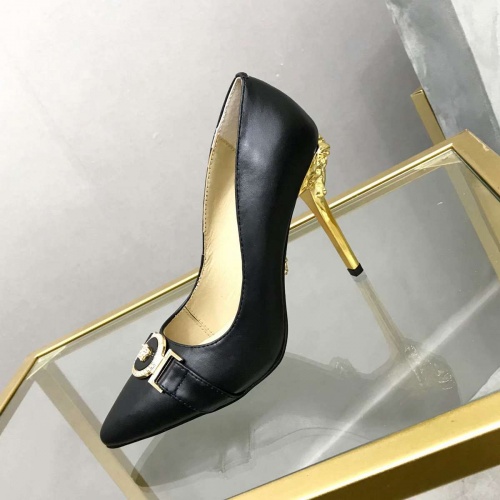 Versace High-Heeled Shoes For Women #480889 $78.00 USD, Wholesale Replica Versace High-Heeled Shoes
