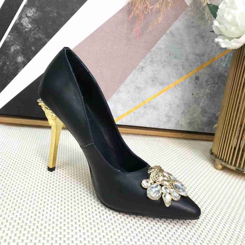 Versace High-Heeled Shoes For Women #480893 $82.00 USD, Wholesale Replica Versace High-Heeled Shoes