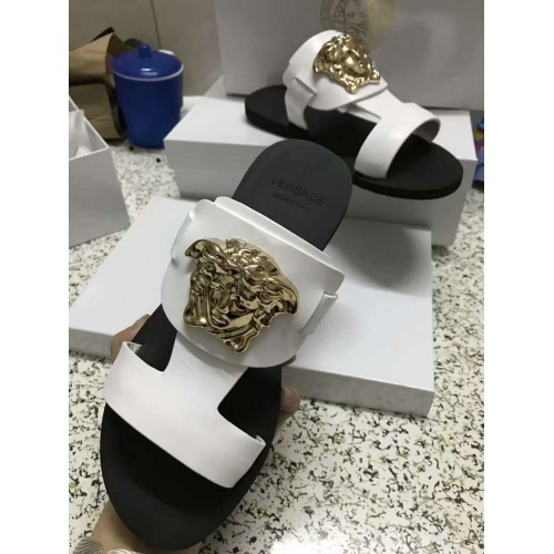 Replica Versace Fashion Slippers For Women #480915 $65.00 USD for Wholesale