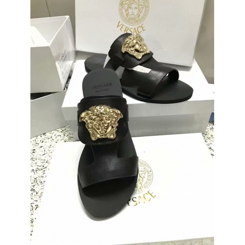 Replica Versace Fashion Slippers For Women #480917 $65.00 USD for Wholesale