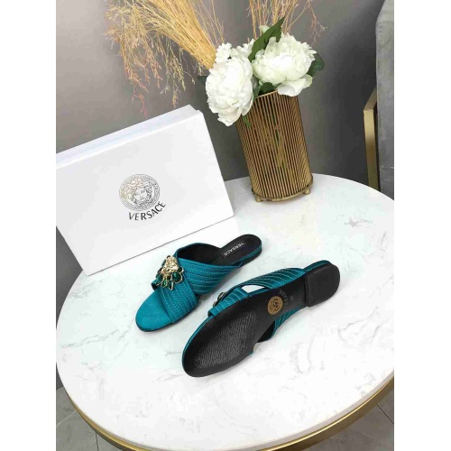Replica Versace Fashion Slippers For Women #480922 $78.00 USD for Wholesale