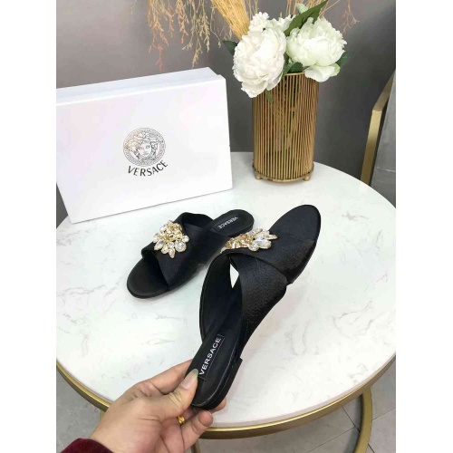 Replica Versace Fashion Slippers For Women #480923 $78.00 USD for Wholesale