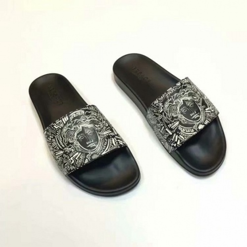 Replica Versace Fashion Slippers For Men #480935 $52.00 USD for Wholesale