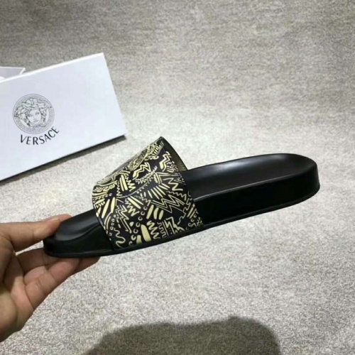 Replica Versace Fashion Slippers For Men #480935 $52.00 USD for Wholesale