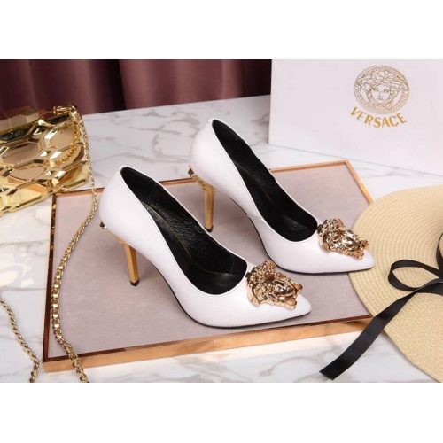 Replica Versace High-Heeled Shoes For Women #480939 $78.00 USD for Wholesale