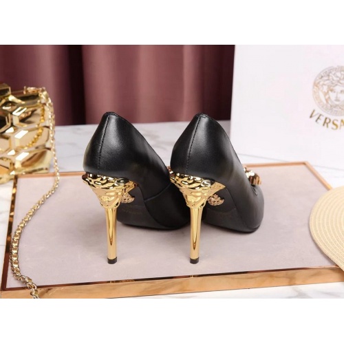 Replica Versace High-Heeled Shoes For Women #480940 $78.00 USD for Wholesale