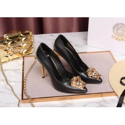 Replica Versace High-Heeled Shoes For Women #480941 $78.00 USD for Wholesale