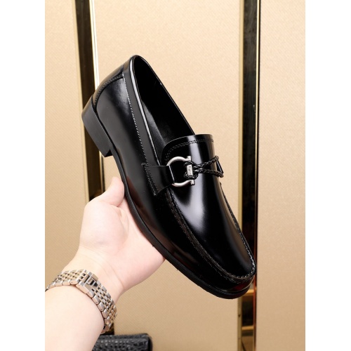 Replica Salvatore Ferragamo SF Leather Shoes For Men #481328 $85.00 USD for Wholesale