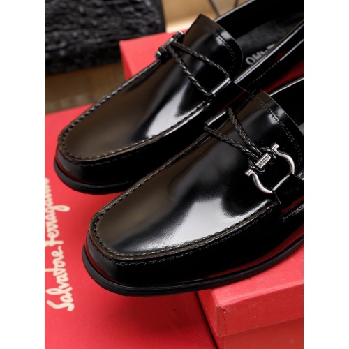 Replica Salvatore Ferragamo SF Leather Shoes For Men #481328 $85.00 USD for Wholesale