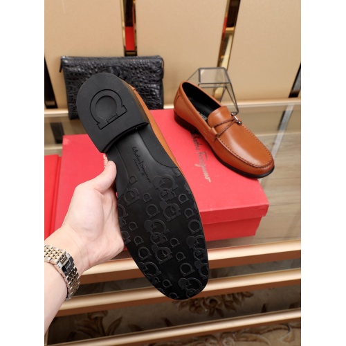 Replica Salvatore Ferragamo SF Leather Shoes For Men #481329 $85.00 USD for Wholesale