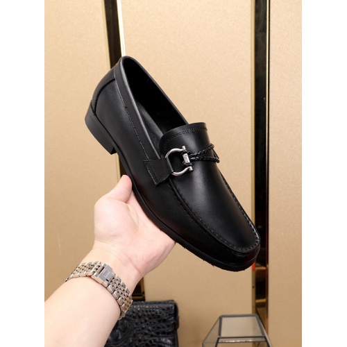 Replica Salvatore Ferragamo SF Leather Shoes For Men #481330 $85.00 USD for Wholesale