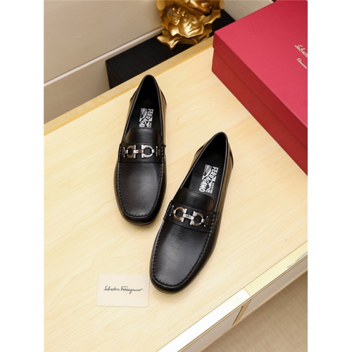 Replica Salvatore Ferragamo SF Leather Shoes For Men #481336 $68.00 USD for Wholesale