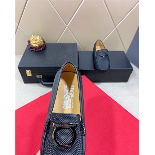 Replica Salvatore Ferragamo SF Leather Shoes For Men #481346 $68.00 USD for Wholesale