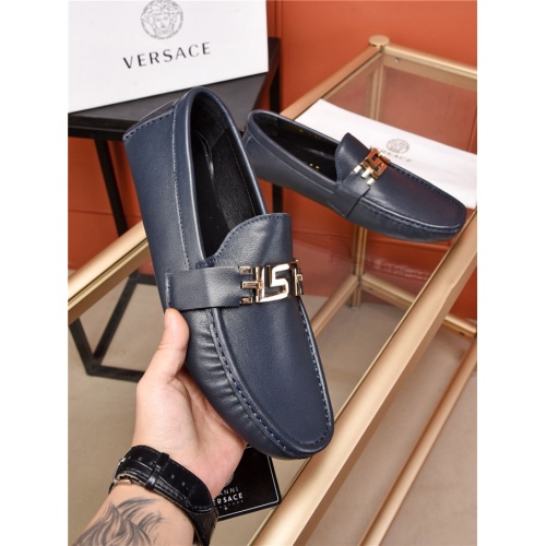 Versace Leather Shoes For Men #482911 $80.00 USD, Wholesale Replica Versace Leather Shoes