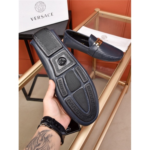 Replica Versace Leather Shoes For Men #482911 $80.00 USD for Wholesale