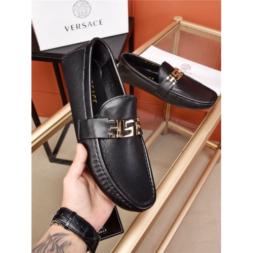 Versace Leather Shoes For Men #482912 $80.00 USD, Wholesale Replica Versace Leather Shoes