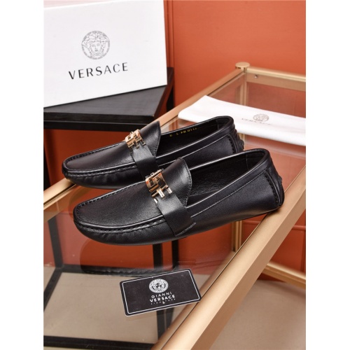 Replica Versace Leather Shoes For Men #482912 $80.00 USD for Wholesale
