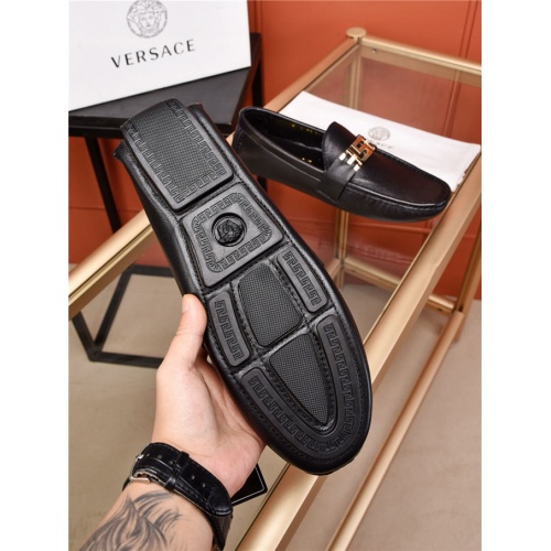 Replica Versace Leather Shoes For Men #482912 $80.00 USD for Wholesale