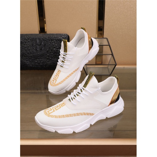 Versace Casual Shoes For Men #483014 $78.00 USD, Wholesale Replica Versace Flat Shoes