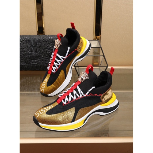 Versace Casual Shoes For Men #483032 $80.00 USD, Wholesale Replica Versace Flat Shoes