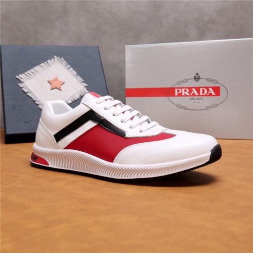 Replica Prada Casual Shoes For Men #483339 $80.00 USD for Wholesale