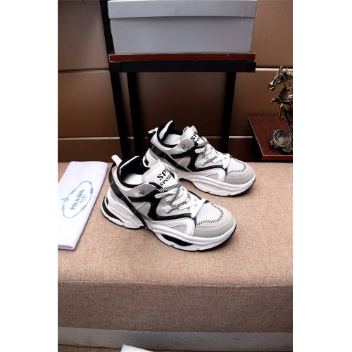 Replica Prada Casual Shoes For Men #483375 $80.00 USD for Wholesale