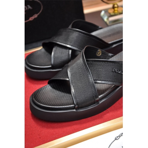 Replica Prada Fashion Slippers For Men #483443 $56.00 USD for Wholesale