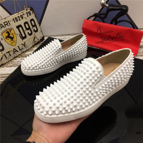 Replica Christian Louboutin CL Shoes For Men #484940 $82.00 USD for Wholesale