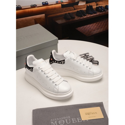 Replica Alexander McQueen Leather Shoes For Women #485009 $82.00 USD for Wholesale