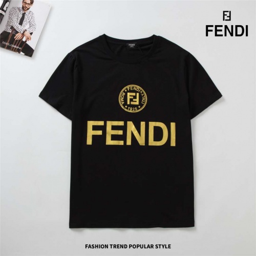 Fendi T-Shirts Short Sleeved For Men #487577 $26.50 USD, Wholesale Replica Fendi T-Shirts