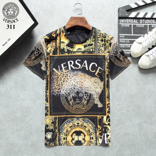 Versace T-Shirts Short Sleeved For Men #487748 $31.50 USD, Wholesale Replica Versace T-Shirts