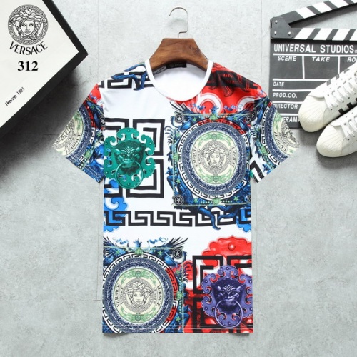 Versace T-Shirts Short Sleeved For Men #487751 $31.50 USD, Wholesale Replica Versace T-Shirts