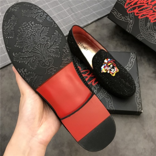 Replica Versace Leather Shoes For Men #487903 $80.00 USD for Wholesale