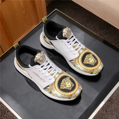 Versace Casual Shoes For Men #487918 $78.00 USD, Wholesale Replica Versace Flat Shoes