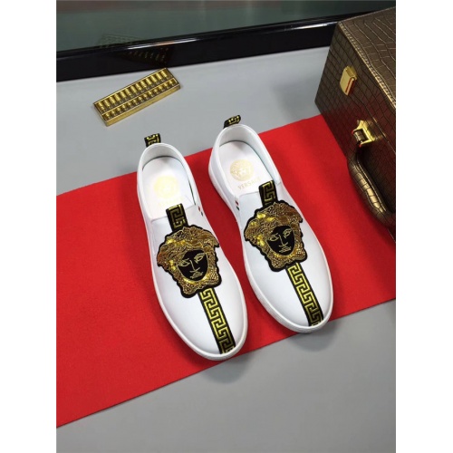 Replica Versace Casual Shoes For Men #487942 $75.00 USD for Wholesale