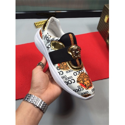 Replica Versace Casual Shoes For Men #487944 $75.00 USD for Wholesale