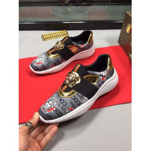 Replica Versace Casual Shoes For Men #487945 $75.00 USD for Wholesale