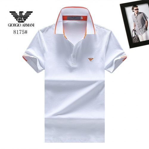 Armani T-Shirts Short Sleeved For Men #488119 $25.00 USD, Wholesale Replica Armani T-Shirts