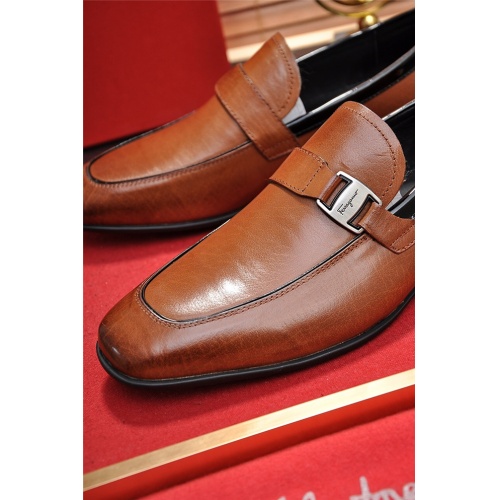 Replica Salvatore Ferragamo SF Leather Shoes For Men #488500 $82.00 USD for Wholesale