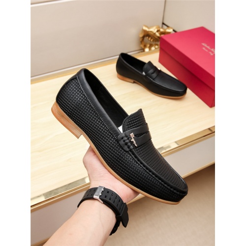 Replica Salvatore Ferragamo SF Leather Shoes For Men #488502 $69.00 USD for Wholesale